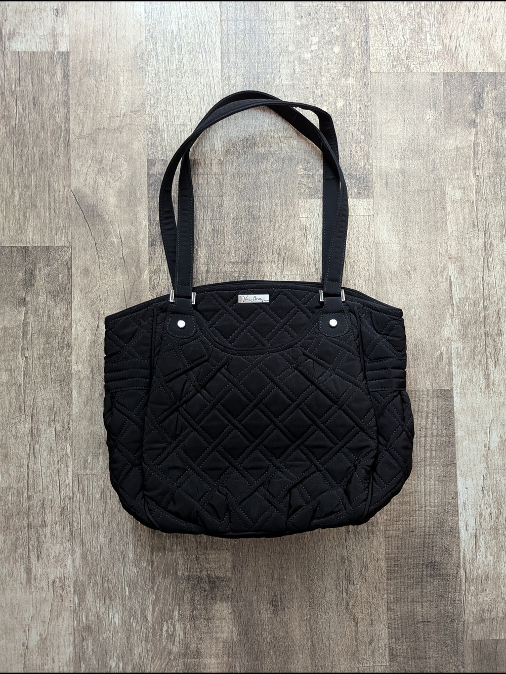 Vera Bradley Black Quilted Shoulder Bag